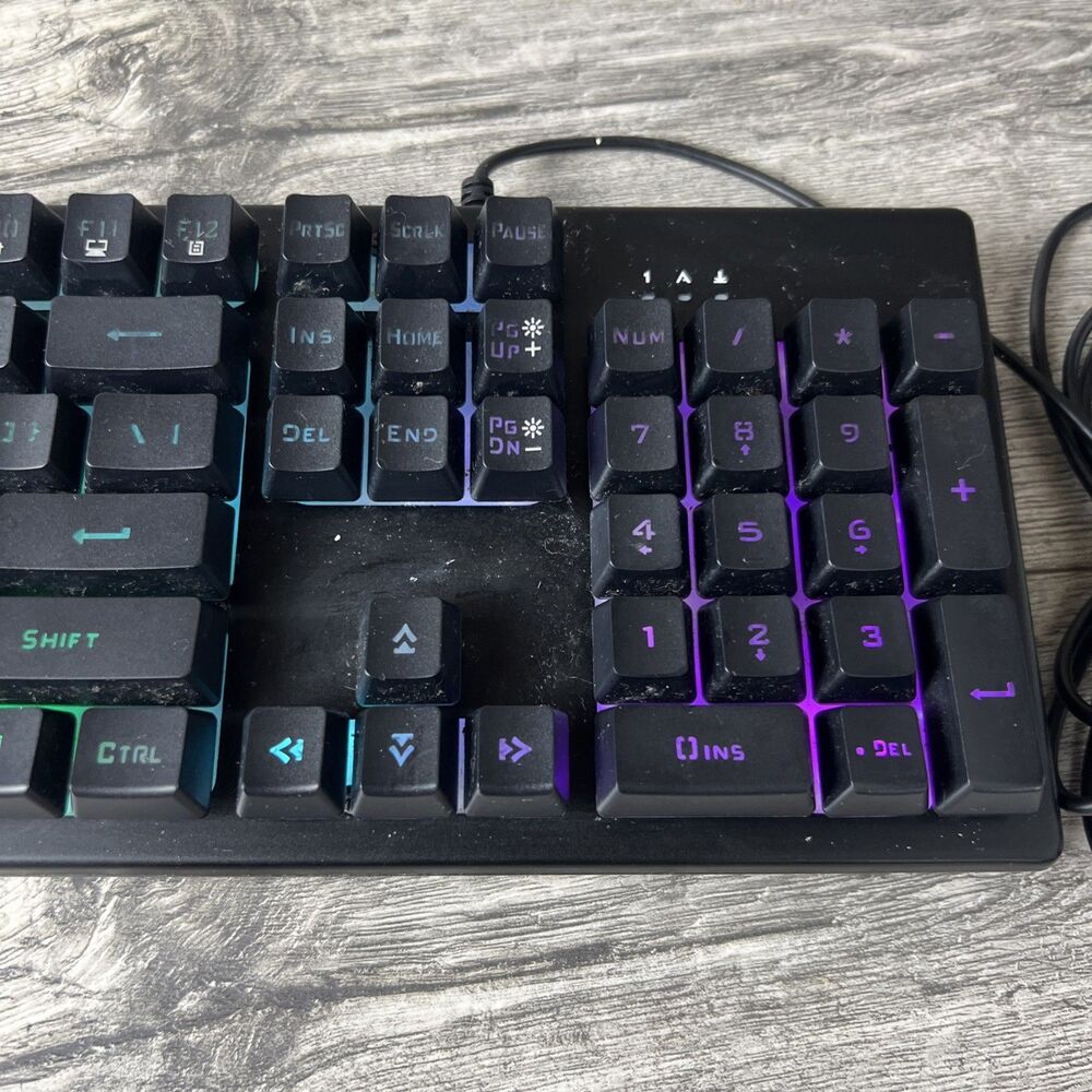 iBUYPOWER KB-IBP-2210 Wired RGB Gaming Keyboard — Tested Working - Picture 3 of 9